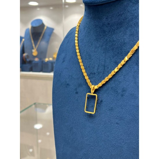 برواز سبيكة ساده حجم 10 غرام - عيار 21 برواز سبيكة ساده حجم 10 غرام - عيار 21