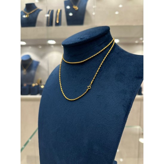 سلسله ذهب انيقه طول 70 سم سلسله ذهب انيقه طول 70 سم