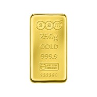 ربع كيلو سبيكه ذهب اماراتيه وزن 250 غرام 