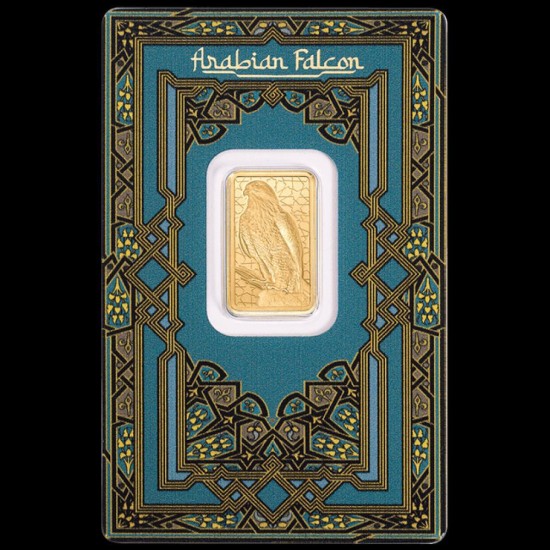 سبيكه الصقر العربي التراثيه  السويسرية 5 غرام  سبيكه الصقر العربي التراثيه  السويسرية 5 غرام