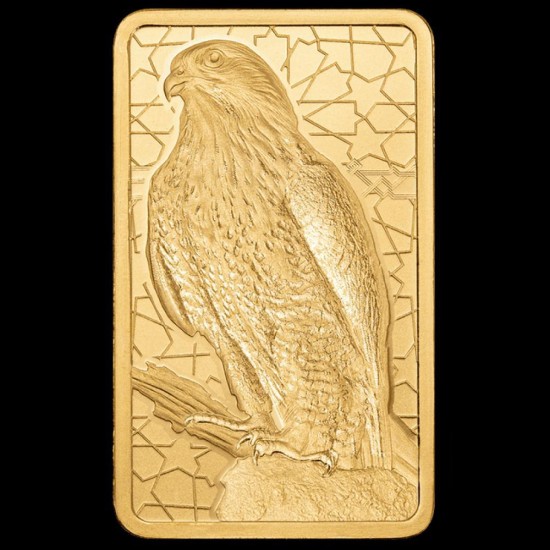 سبيكه الصقر العربي التراثيه  السويسرية 5 غرام  سبيكه الصقر العربي التراثيه  السويسرية 5 غرام