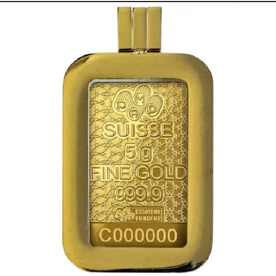 سبيكة الخيل العربي التراثيه السويسرية مع برواز  5 غرام