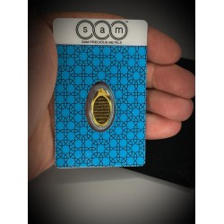 سبيكه ذهب بيضاويه أيه الكرسي المباركه وزن : 5 غرام سبيكه ذهب بيضاويه أيه الكرسي المباركه وزن : 5 غرام