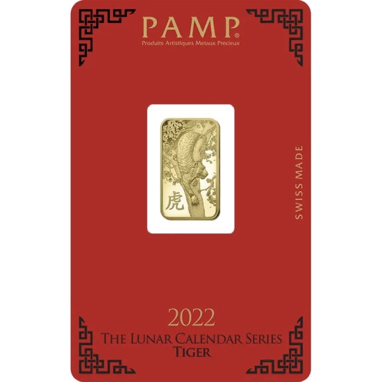 سبيكة ذهب بامب النمر 5 غرام سنة 2022