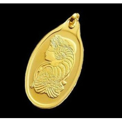 سبيكة بامب العروسة البيضاوية وزن 2.5 غرام