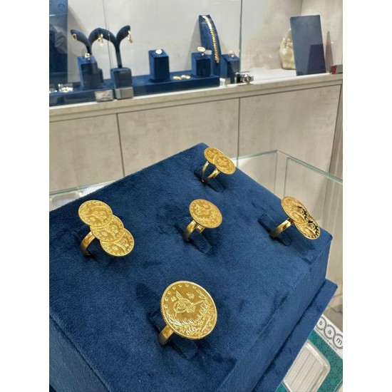 خاتم ليرة اصليه عيار 22 وزن : 10.93 غرام خاتم ليرة اصليه عيار 22 وزن : 10.93 غرام