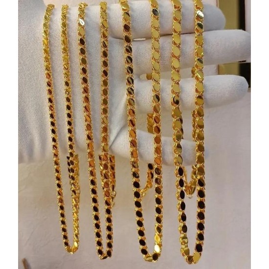 سلسله حلبيه مودرن عيار21 طول 55 سم سلسله حلبيه مودرن عيار21 طول 55 سم