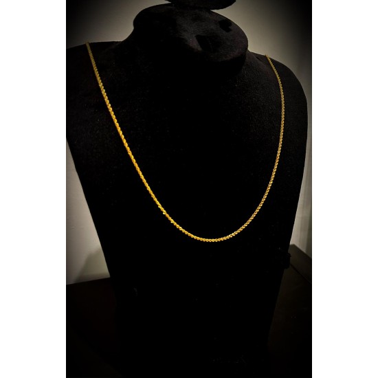 سلسله ذهب انيقه طول 70 سم سلسله ذهب انيقه طول 70 سم