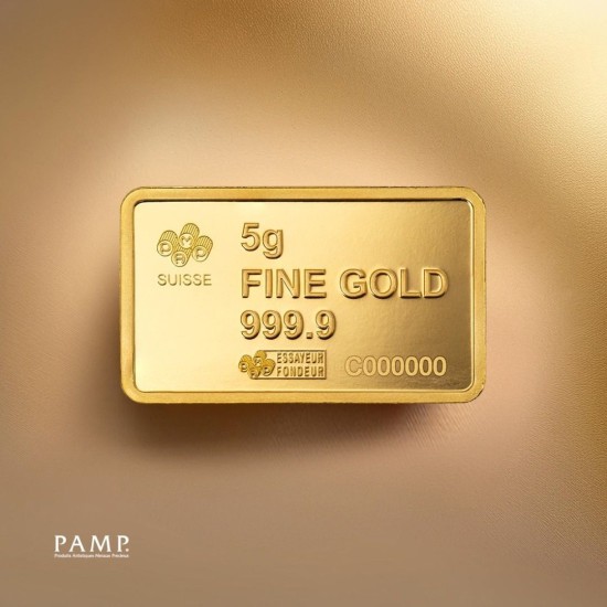 سبيكة USA التذكاريه من بامب السويسري  وزن : 5 غرام عيار : 24 سبيكة USA التذكاريه من بامب السويسري  وزن : 5 غرام عيار : 24