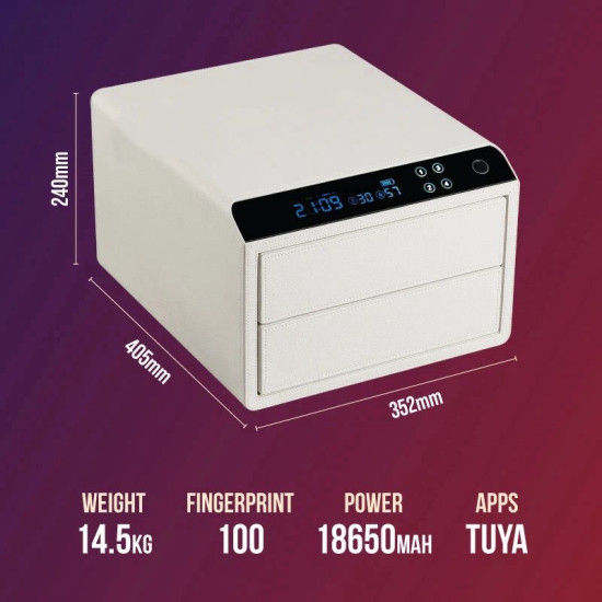 خزنه ذكيه و أمنه - لون اسود 